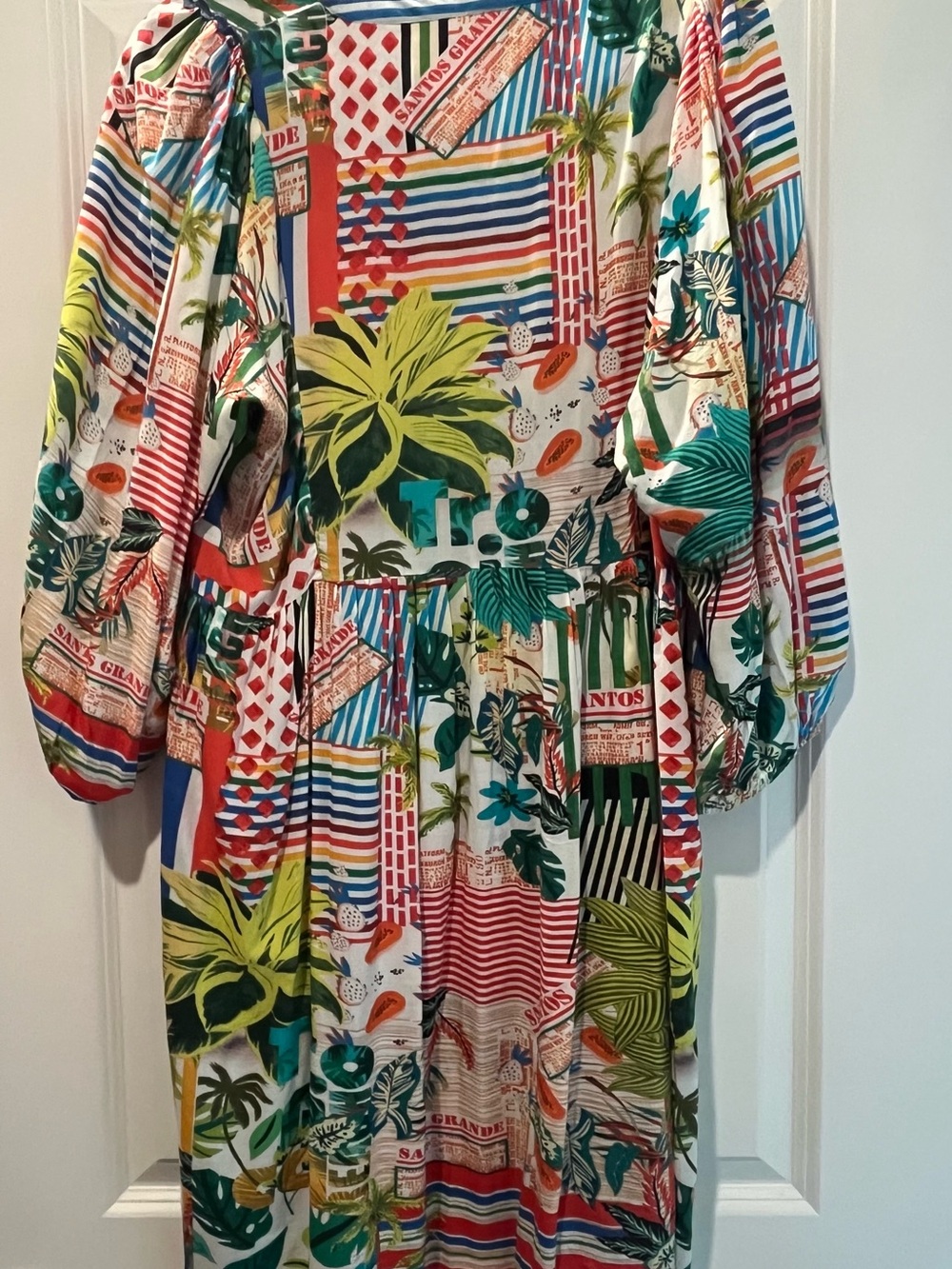 LulaLife Multicolor Tropical Patchwork Dress - Picture 3 of 5